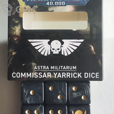 Описание картинки Commissar Yarrick Dice от IshimuraShin по цене 2 500руб | Свободный Рынок Миниатюр - СРМ