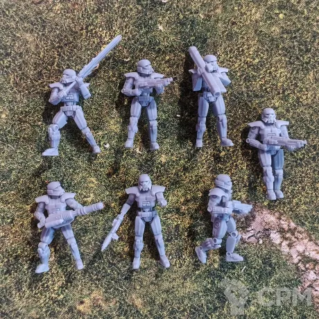 Описание картинки Imperial Dark Troopers от _Revan по цене 1 000руб | Свободный Рынок Миниатюр - СРМ