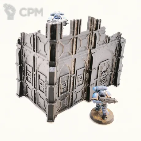 Описание картинки Двухэтажная руина B Armored Ruins set |11th ed | Warhammer 40K от Rev127 по цене 600руб | Свободный Рынок Миниатюр - СРМ