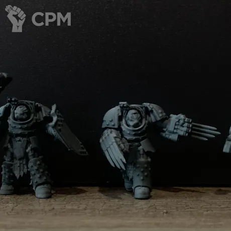 Описание картинки Космодесантники Империума – Грозные Сыны Императора от Flameborn_Minis по цене 180руб | Свободный Рынок Миниатюр - СРМ