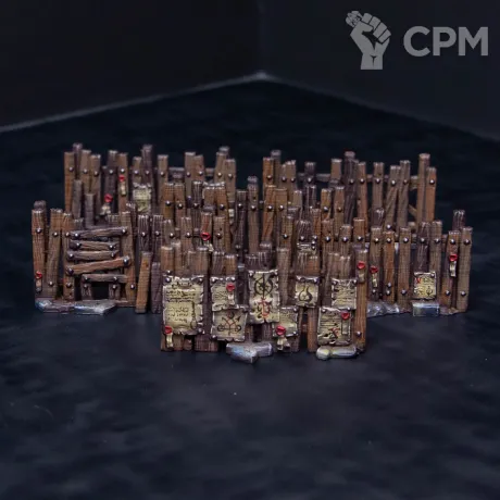 Описание картинки Hexengarde - Wooden Fences от Monger по цене 7 950руб | Свободный Рынок Миниатюр - СРМ