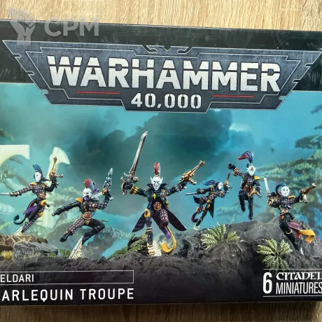 Описание картинки Harlequin troupe оригинал от Slobarev  по цене 4 200руб | Свободный Рынок Миниатюр - СРМ