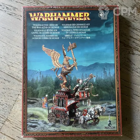 Описание картинки Volkmar the Grim on War Altar of Sigmar от Diebyscifi по цене 11 600руб | Свободный Рынок Миниатюр - СРМ