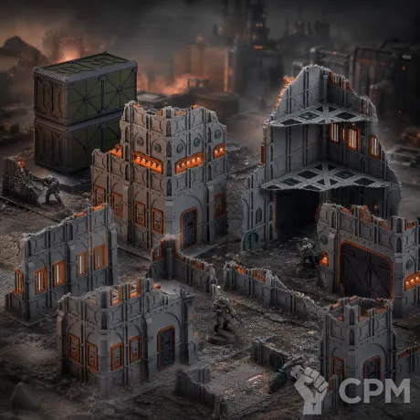 Описание картинки Террейн WH40k 11ed. от Tyranidovod по цене 6 000руб | Свободный Рынок Миниатюр - СРМ