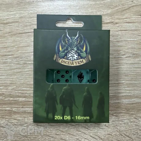 Описание картинки Набор кубов Dicewyrm spectral glow 20шт от Slobarev  по цене 2 500руб | Свободный Рынок Миниатюр - СРМ