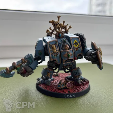 Описание картинки Space Wolves Venerable Dreadnought / Wulfen Dreadnought от Mike#9951 по цене 500руб | Свободный Рынок Миниатюр - СРМ