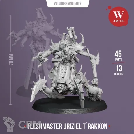 Описание картинки Fleshmaster Uriziel T`Rakkon от Mea_cerebrium по цене 1 600руб | Свободный Рынок Миниатюр - СРМ