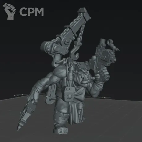 Описание картинки Ork mek от Sacred layers studio по цене 130руб | Свободный Рынок Миниатюр - СРМ