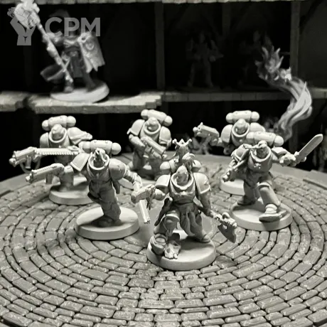 Описание картинки Warhhamer 40k Grey Hunters от Houston Program по цене 700руб | Свободный Рынок Миниатюр - СРМ