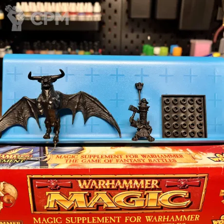 Описание картинки Chaos Dwarf Lord on Great Taurus от hoofstomp по цене 14 000руб | Свободный Рынок Миниатюр - СРМ