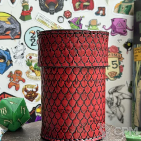 Описание картинки Стакан из кожи для дайсов "Дракон" Dice Cup\Кубомёт\Дайскап\Стакан от Мастерская - 2D20 по цене 7 500руб | Свободный Рынок Миниатюр - СРМ