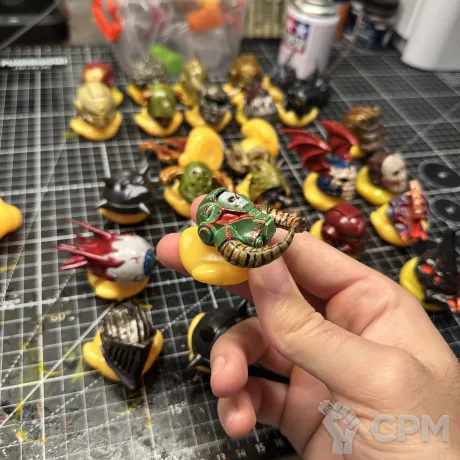 Описание картинки Вархаммер хаос терминатор утка 3-й уровень UV+LM от Duck Machine по цене 1 800руб | Свободный Рынок Миниатюр - СРМ