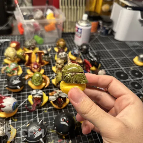 Описание картинки Вархаммер Death guard Space marine 2 утка 2-й уровень +LM от Duck Machine по цене 1 200руб | Свободный Рынок Миниатюр - СРМ