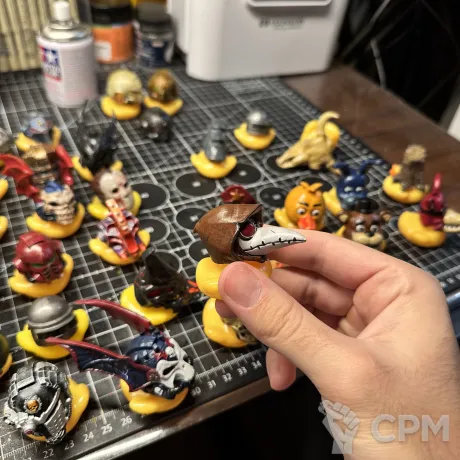 Описание картинки Darkest dungeon 2 plague doctor утка 2-й уровень от Duck Machine по цене 1 200руб | Свободный Рынок Миниатюр - СРМ