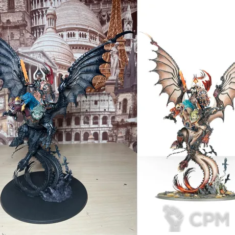 Описание картинки Archaon, the Everchosen от Lomantik по цене 13 000руб | Свободный Рынок Миниатюр - СРМ