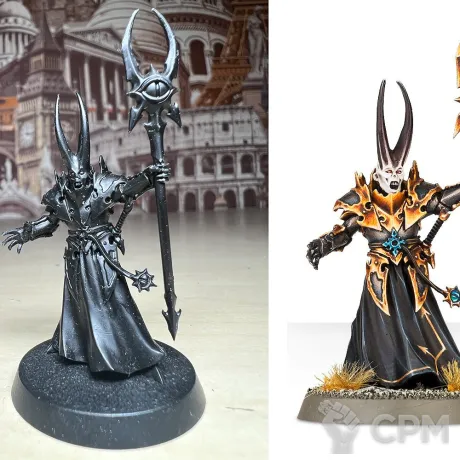Описание картинки Chaos Sorcerer Lord #2 (круглая база) от Lomantik по цене 2 000руб | Свободный Рынок Миниатюр - СРМ