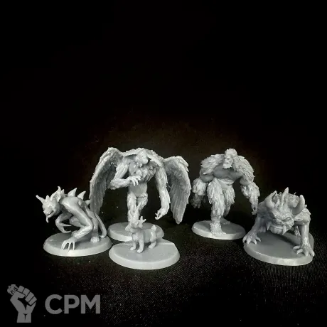 Описание картинки starter set for dnd curiouscryptids 32mm от R.E.print по цене 299руб | Свободный Рынок Миниатюр - СРМ