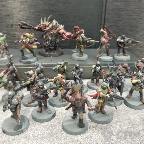 Описание картинки Traitor Guardsmen Squad 20 шт и Traitor Enforcer от  Pirum aureum/ по цене 6 000руб | Свободный Рынок Миниатюр - СРМ