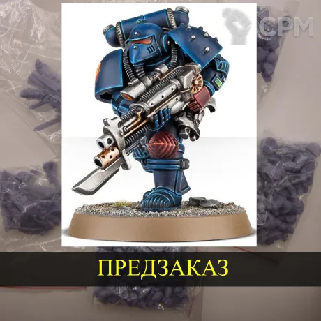 Описание картинки Imperial Space Marine, 2016 памятная версия от White Rhino по цене 399руб | Свободный Рынок Миниатюр - СРМ