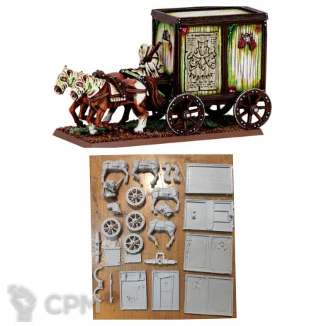Описание картинки Plague cart от Greed's storehouse по цене 2 150руб | Свободный Рынок Миниатюр - СРМ