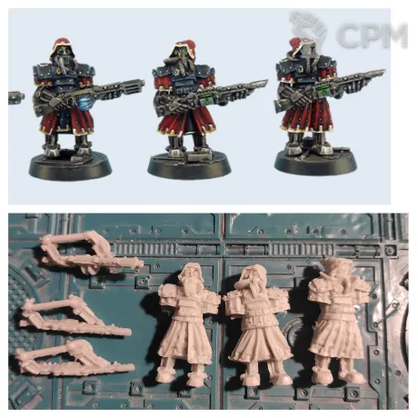 Описание картинки Iron brotherhood (alt. Skitarii) от Old curiosity shop по цене 1 050руб | Свободный Рынок Миниатюр - СРМ