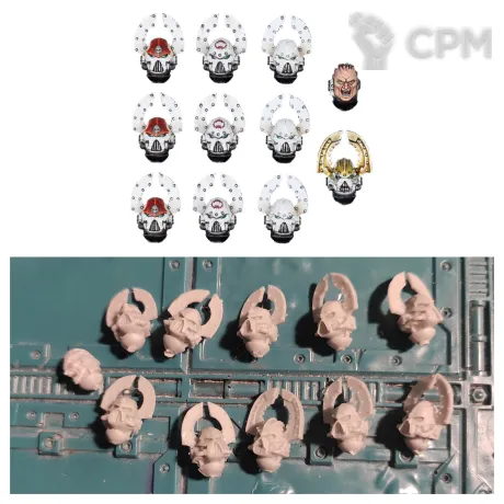 Описание картинки World eaters legion heads set MKVI от Old curiosity shop по цене 300руб | Свободный Рынок Миниатюр - СРМ