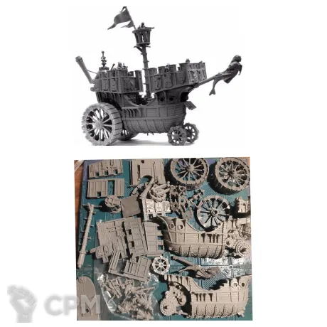 Описание картинки Marienburg class land ship от Greed's storehouse по цене 11 900руб | Свободный Рынок Миниатюр - СРМ