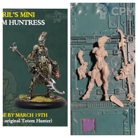 Описание картинки Totem huntress от Greed's storehouse по цене 600руб | Свободный Рынок Миниатюр - СРМ