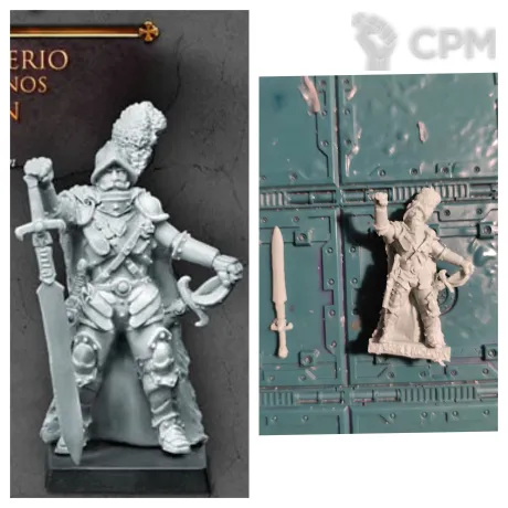 Описание картинки Empire captain with great sword от Greed's storehouse по цене 490руб | Свободный Рынок Миниатюр - СРМ