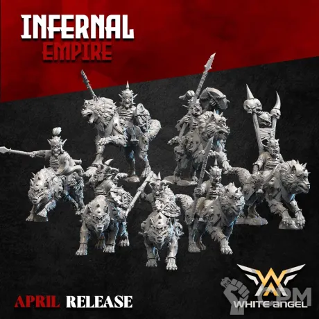 Описание картинки Hobgoblin Wolf Raiders от MrMetalHorror по цене 1 700руб | Свободный Рынок Миниатюр - СРМ
