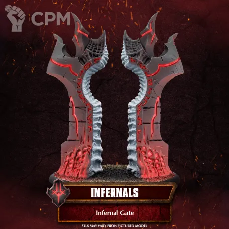 Описание картинки Infernal Gate от Manufactorum76 по цене 3 200руб | Свободный Рынок Миниатюр - СРМ