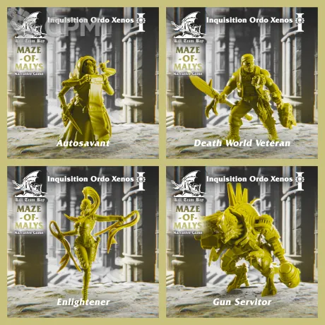 Описание картинки Inquisition Ordo Xenos от Asterisk Print по цене 1 500руб | Свободный Рынок Миниатюр - СРМ