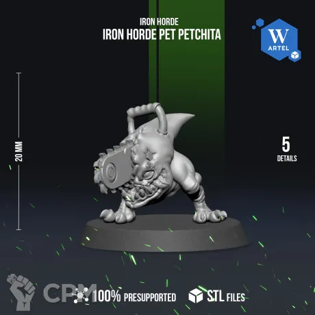 Описание картинки Iron horde pet Petchita от WebWay 3D по цене 100руб | Свободный Рынок Миниатюр - СРМ