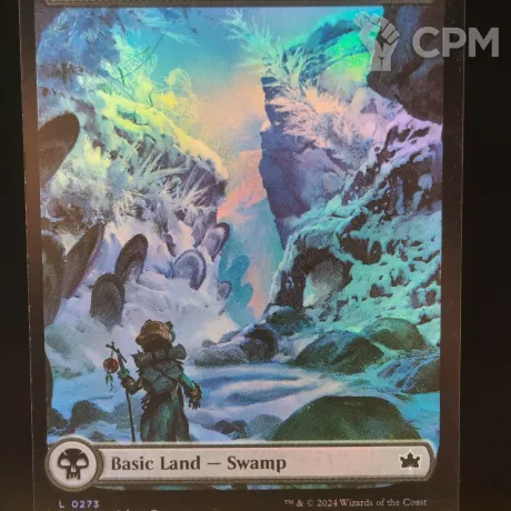Описание картинки Swamp (BLB Full Art Foil) от Барахолка Баллиоза по цене 300руб | Свободный Рынок Миниатюр - СРМ