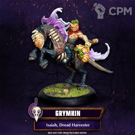 Описание картинки Isaiah, Dread Harvester от Manufactorum76 по цене 575руб | Свободный Рынок Миниатюр - СРМ