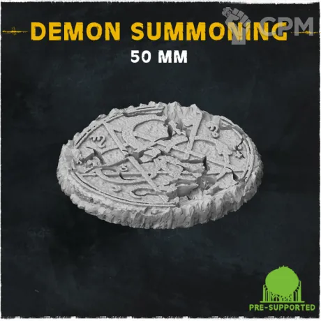 Описание картинки База Demon Summoning 50mm от Helnex workshop  по цене 200руб | Свободный Рынок Миниатюр - СРМ