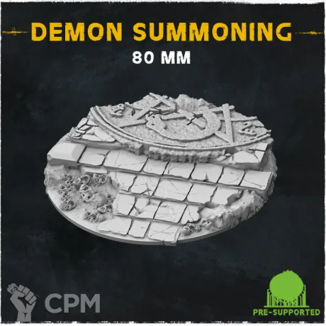 Описание картинки База Demon Summoning 80mm от Helnex workshop  по цене 400руб | Свободный Рынок Миниатюр - СРМ