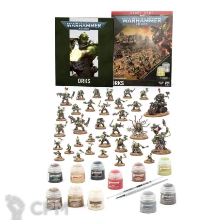 Описание картинки [ПРЕДЗАКАЗ] Warhammer 40,000 Getting Started with Orks от MiniaturesFAN по цене 17 700руб | Свободный Рынок Миниатюр - СРМ
