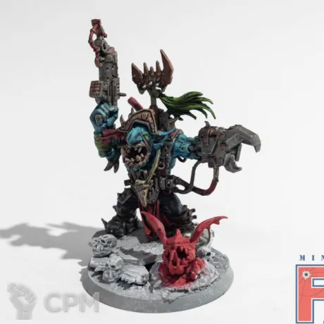 Описание картинки Warboss Kitbash (собран, начат покрас) от MiniaturesFAN по цене 2 576руб | Свободный Рынок Миниатюр - СРМ