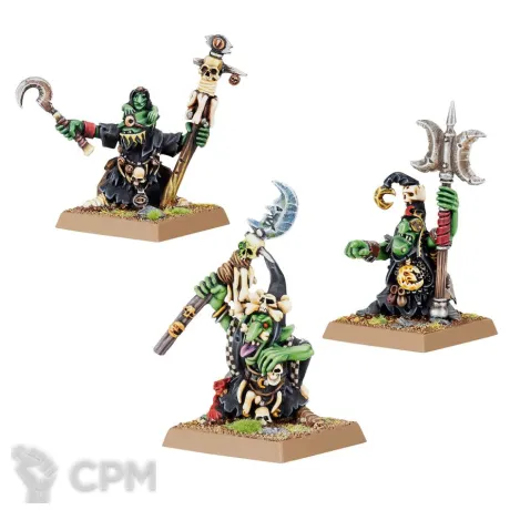 Описание картинки [ПРЕДЗАКАЗ] Night Goblin Shamans от MiniaturesFAN по цене 4 043руб | Свободный Рынок Миниатюр - СРМ