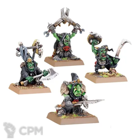 Описание картинки [ПРЕДЗАКАЗ] Night Goblin Bosses от MiniaturesFAN по цене 5 532руб | Свободный Рынок Миниатюр - СРМ