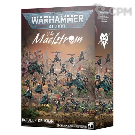 Описание картинки [ПРЕДЗАКАЗ] The Maelstrom Battalion: Drukhari от MiniaturesFAN по цене 17 640руб | Свободный Рынок Миниатюр - СРМ
