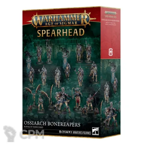 Описание картинки [Предзаказ] Spearhead: Ossiarch Bonereapers – Kavalos Vanguard от MiniaturesFAN по цене 21 300руб | Свободный Рынок Миниатюр - СРМ