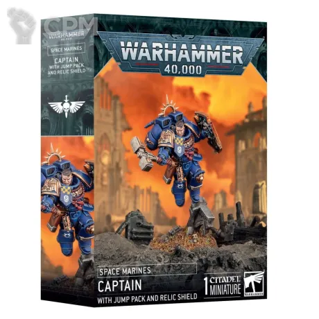 Описание картинки [ПРЕДЗАКАЗ] Captain with Jump Pack and Relic Shield от MiniaturesFAN по цене 6 708руб | Свободный Рынок Миниатюр - СРМ