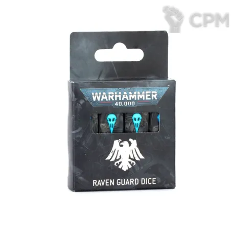 Описание картинки [ПРЕДЗАКАЗ] Raven Guard Dice Set от MiniaturesFAN по цене 4 468руб | Свободный Рынок Миниатюр - СРМ