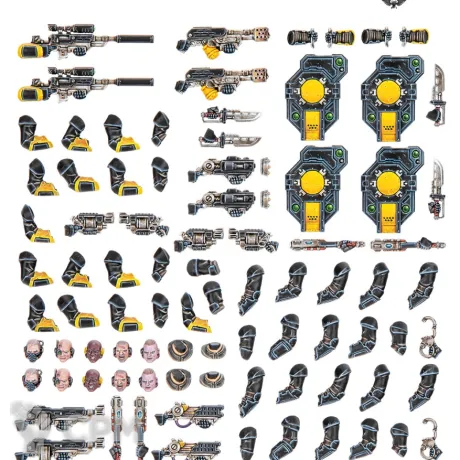 Описание картинки [ПРЕДЗАКАЗ] Palanite Enforcer Weapons and Upgrades от MiniaturesFAN по цене 3 729руб | Свободный Рынок Миниатюр - СРМ