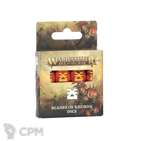 Описание картинки [ПРЕДЗАКАЗ] Blades of Khorne Dice Set от MiniaturesFAN по цене 4 468руб | Свободный Рынок Миниатюр - СРМ