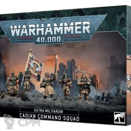 Описание картинки [Предзаказ] Cadian Command Squad от MiniaturesFAN по цене 4 956руб | Свободный Рынок Миниатюр - СРМ