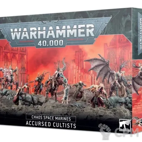 Описание картинки [Предзаказ] Сhaos Space Marines Accursed Cultists от MiniaturesFAN по цене 5 964руб | Свободный Рынок Миниатюр - СРМ