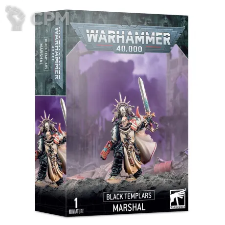 Описание картинки [Предзаказ] Black Templars Marshal от MiniaturesFAN по цене 4 200руб | Свободный Рынок Миниатюр - СРМ